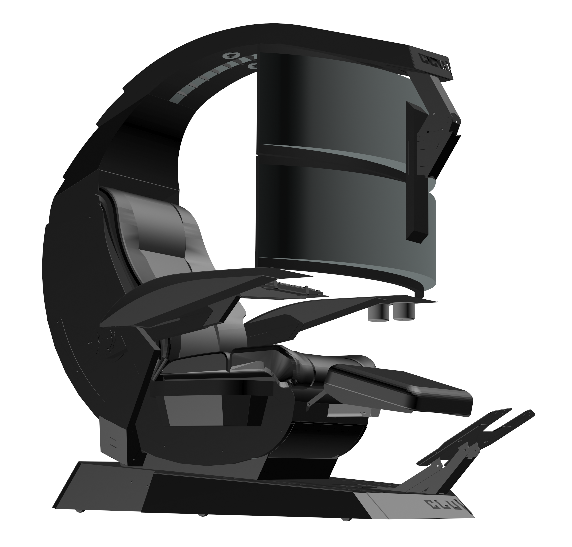 2022 Cluvens New Unicorn 2.0 - Most Comfortable Zero Gravity Genuine Leather Boss Chair cockpit Gaming workstation support upto 5 screens