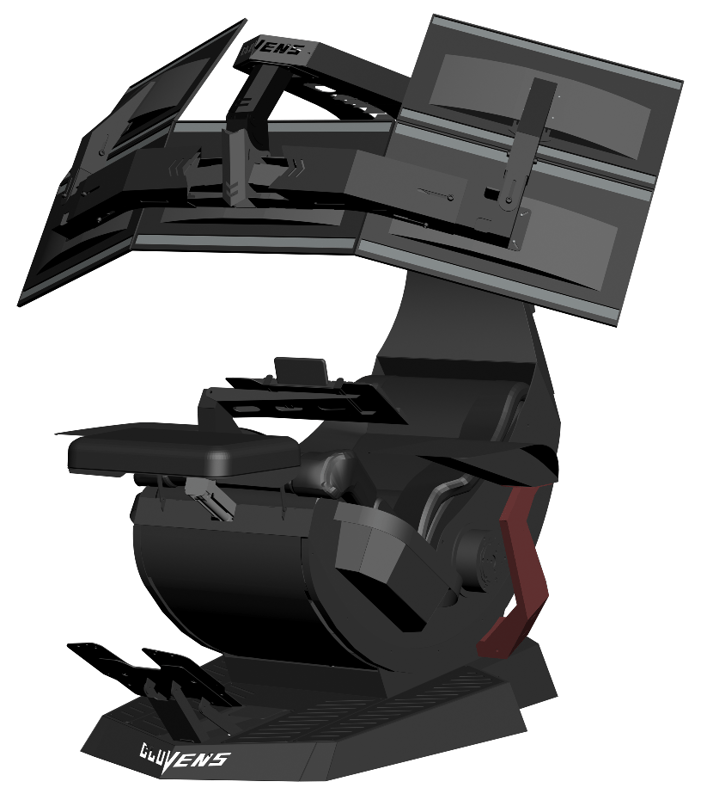 With 5 monitor mounts