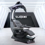 2023 Cluvens Unicorn 2.0 Manticore  - Most Comfortable Zero Gravity super big recliner angle Genuine Leather Boss Chair cockpit Gaming workstation support upto 5 screens
