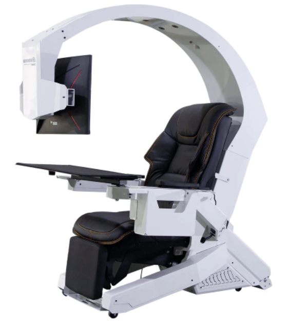 IW 320 PC Workstation gaming cockpit  support upto 5 screens zero gravity one click genuine leather Racing and Executive seat with massage most affordable and easy installation