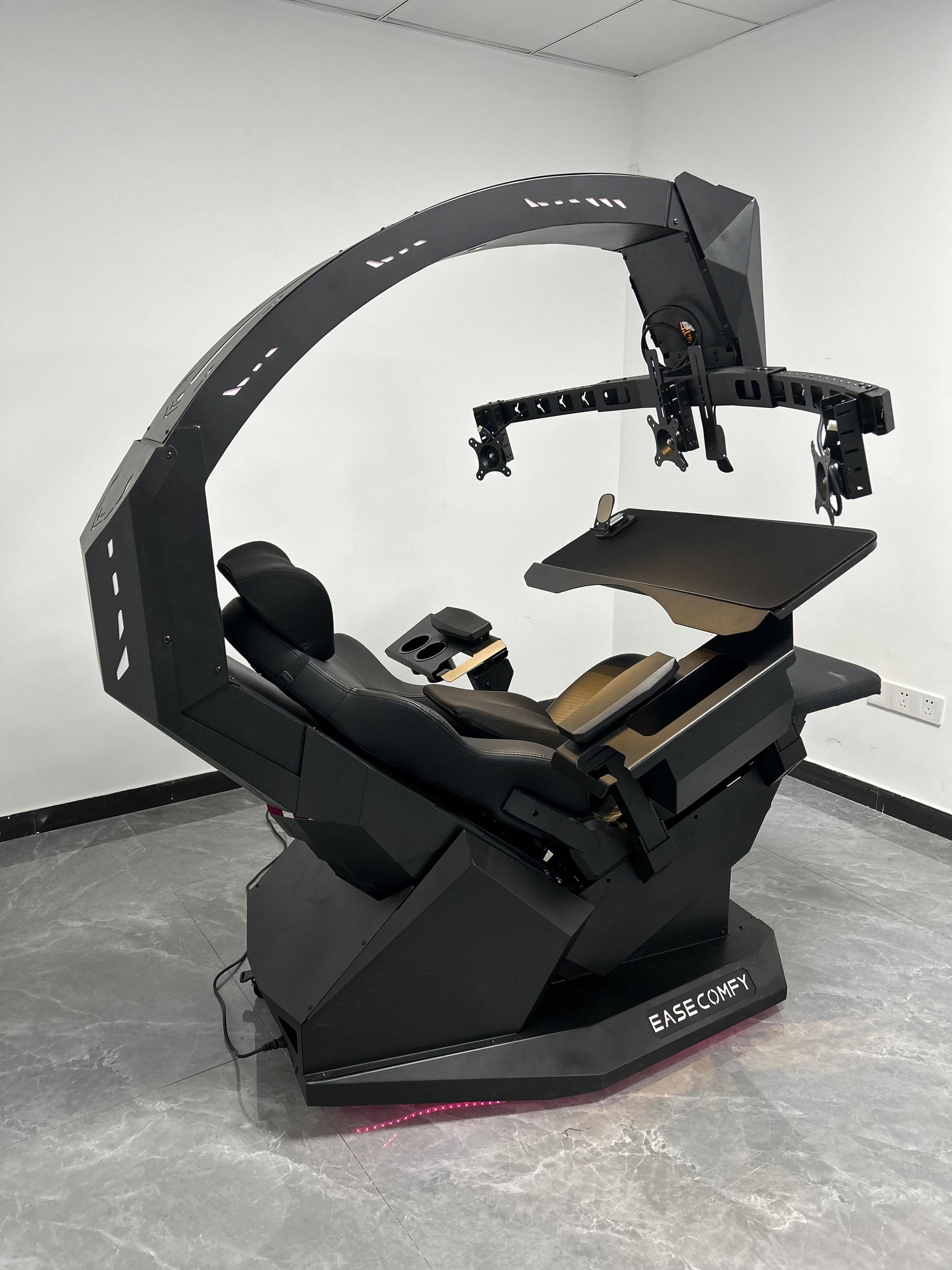 EASE COMFY T2 Chair cockpit full functional easy afford and install support multi monitor zerg gravity chair cockpit