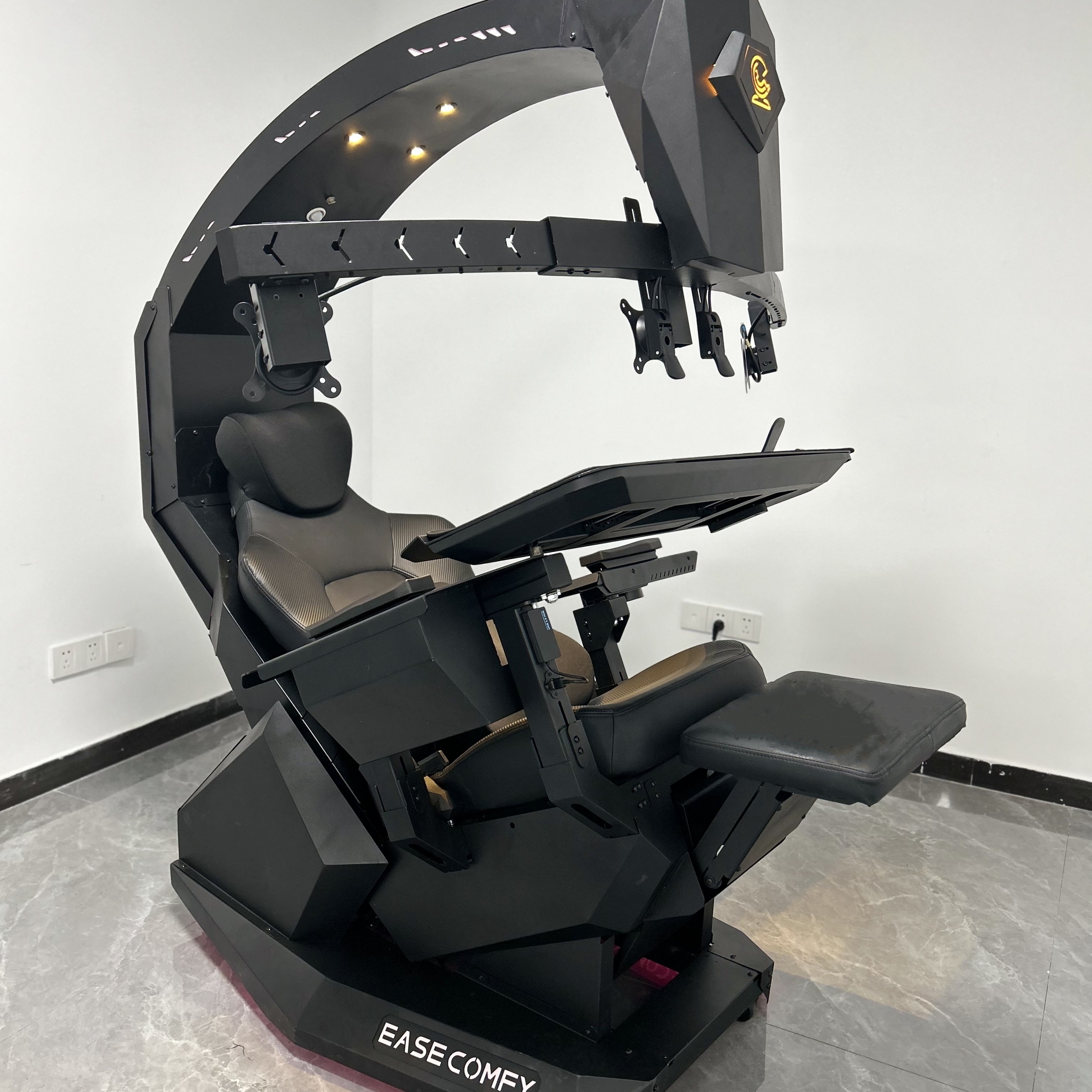 BLACK FRIDAY OFFER EASE COMFY T2 Throne Chair cockpit full functional easy afford quick install & adjustable support multi monitor zero gravity chair cockpit
