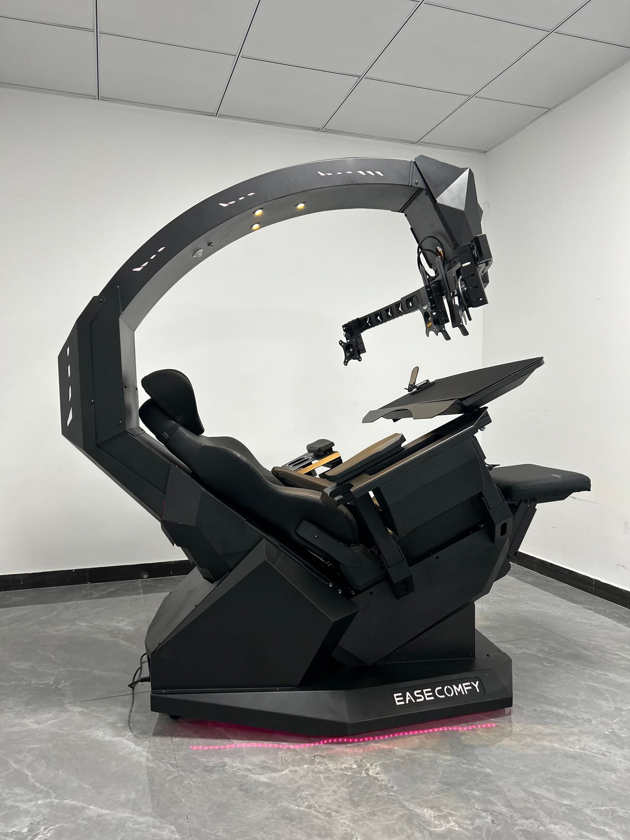 EASE COMFY T2 Chair cockpit full functional easy afford and install support multi monitor zerg gravity chair cockpit