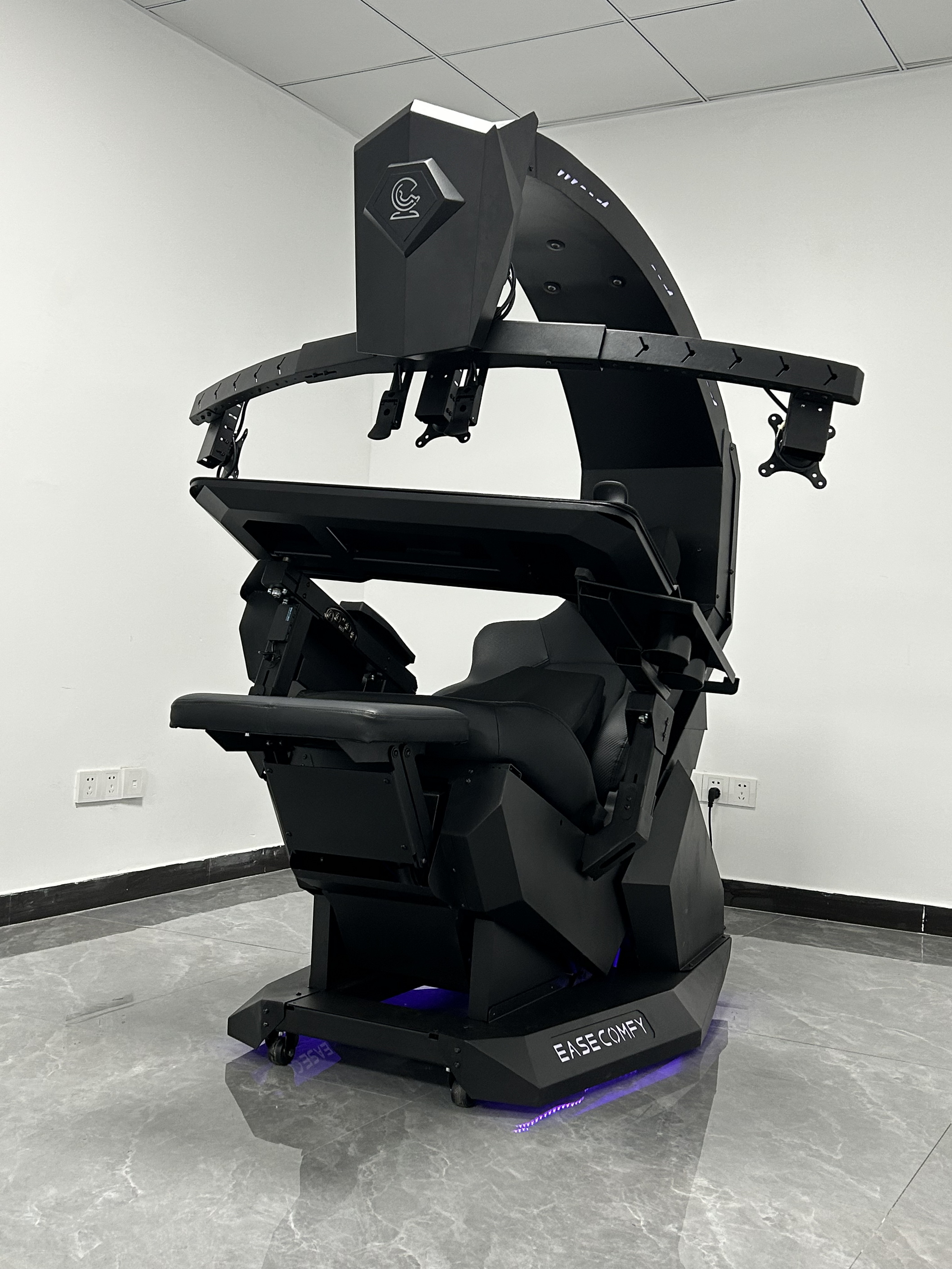 BLACK FRIDAY OFFER EASE COMFY T2 Throne Chair cockpit full functional easy afford quick install & adjustable support multi monitor zero gravity chair cockpit