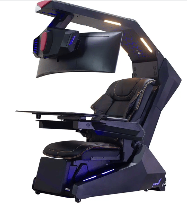 R1 Pro Computer Workstation Cockpit full functions heat massage ventilation