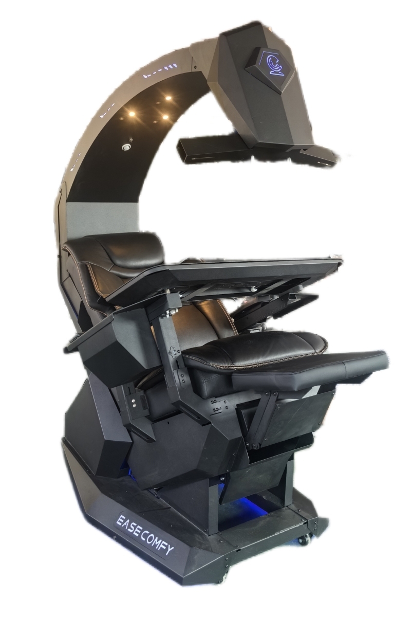 2024 EASE COMFY T2 Throne recline workstation Chair cockpit full functions affordable & adjustable support multi monitors zero gravity chair cockpit