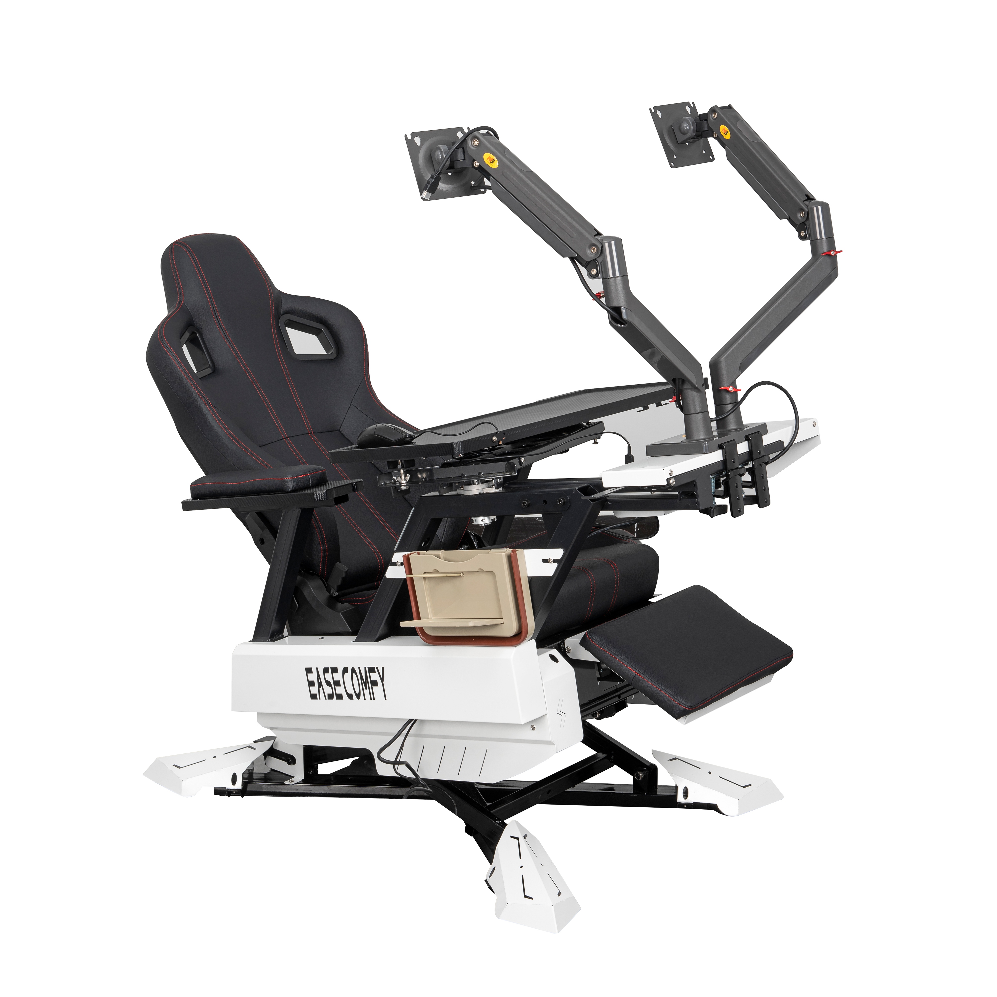 2024 EASE POD Cheapest computer cockpit workstation chair  for home and office use good for laptop use and support 1-2 monitors