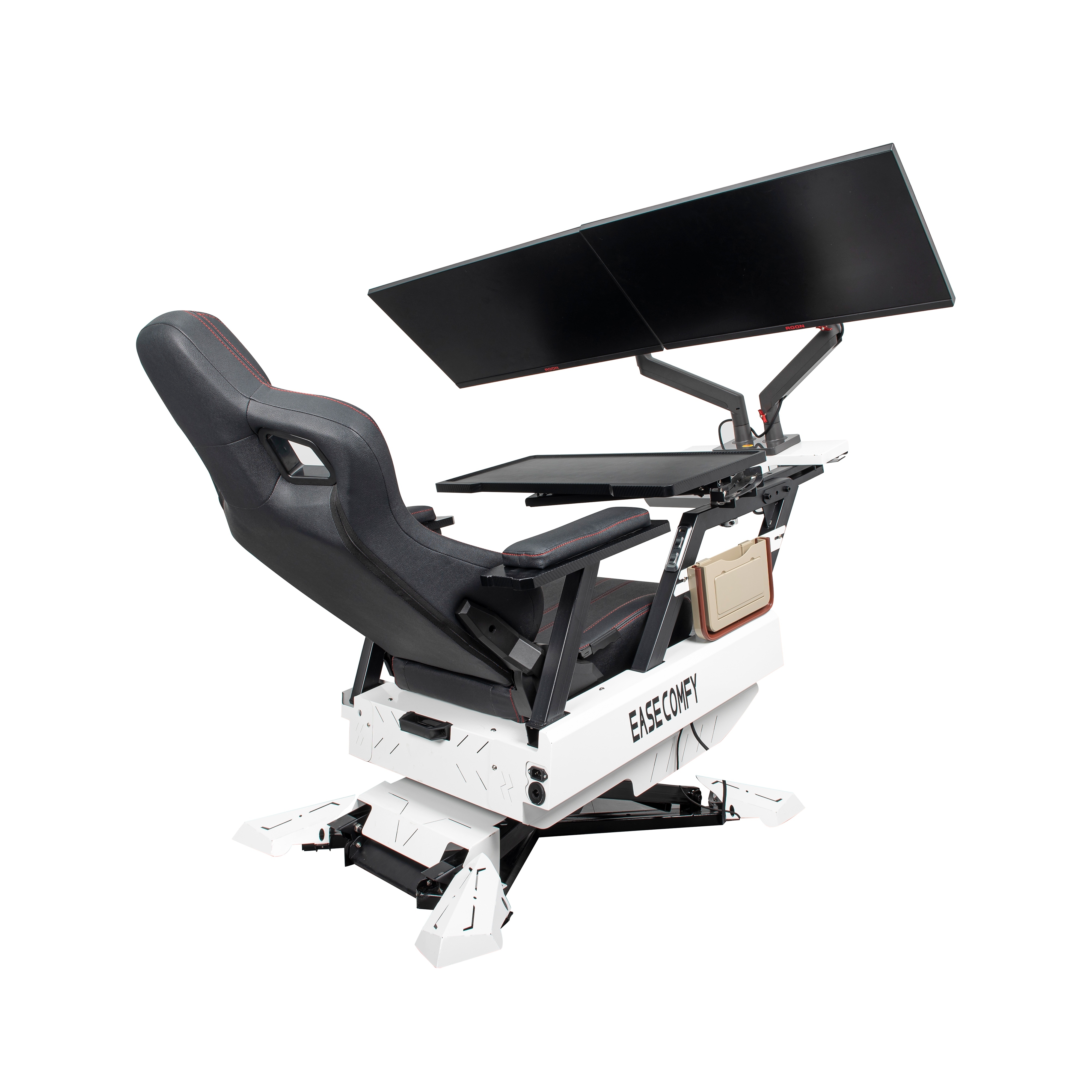 2024 EASE POD Cheapest computer cockpit workstation chair  for home and office use good for laptop use and support 1-2 monitors