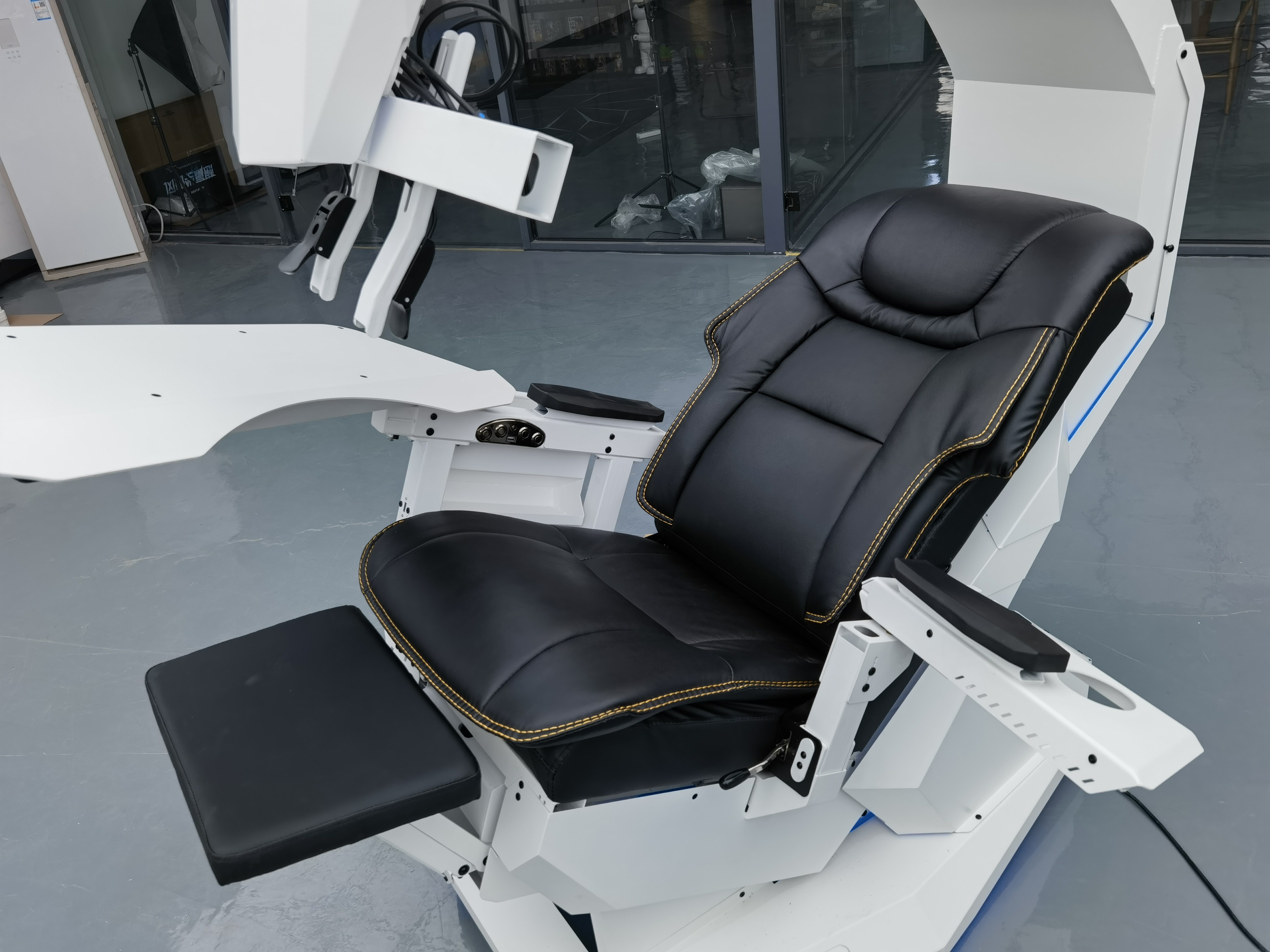 2024 EASE COMFY T2 Throne recline workstation Chair cockpit full functions  affordable & adjustable support multi monitors zero gravity chair cockpit