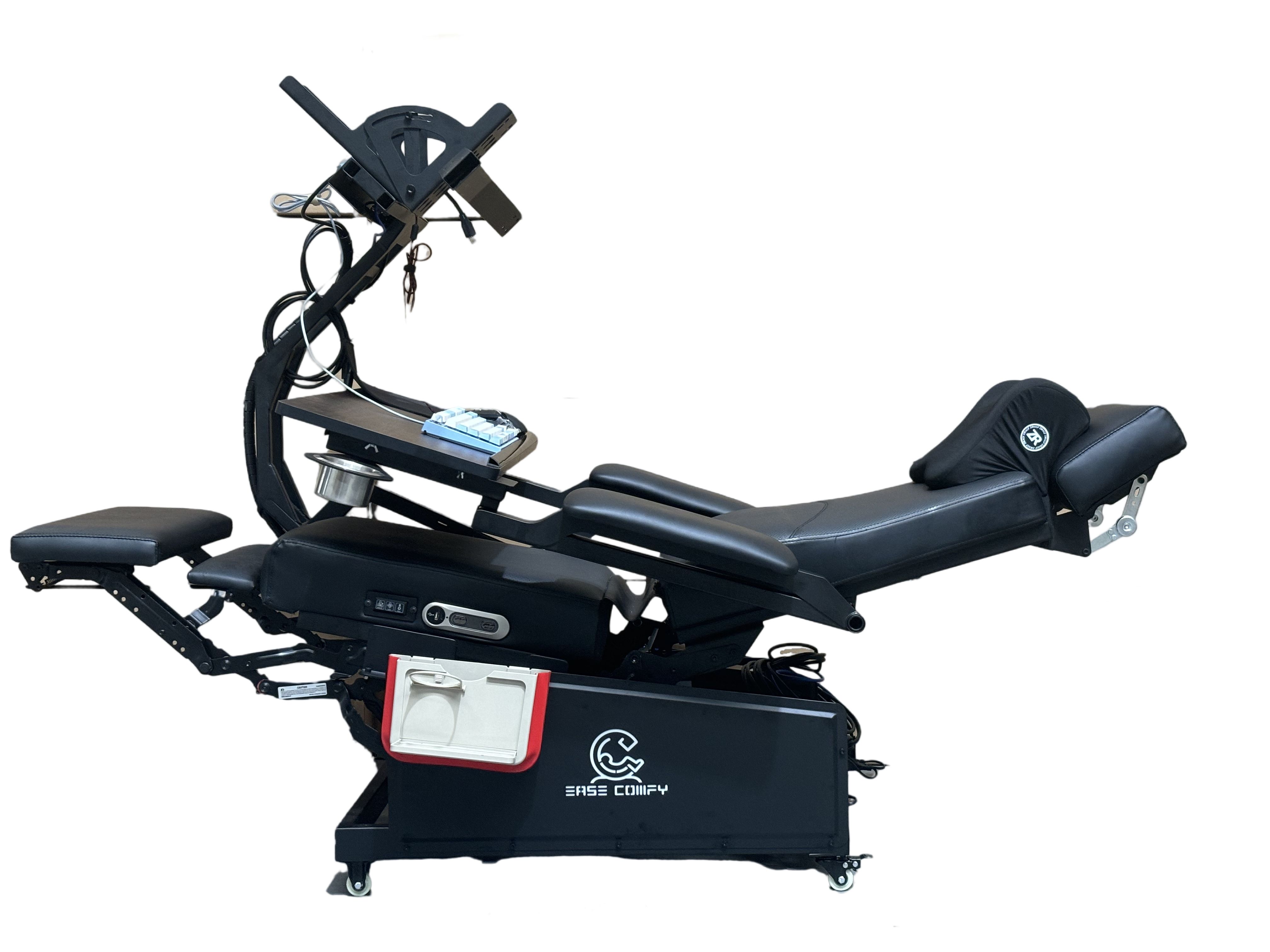 Discover the Ultimate Comfort of a Computer Workstation Cockpit with Adjustable Features