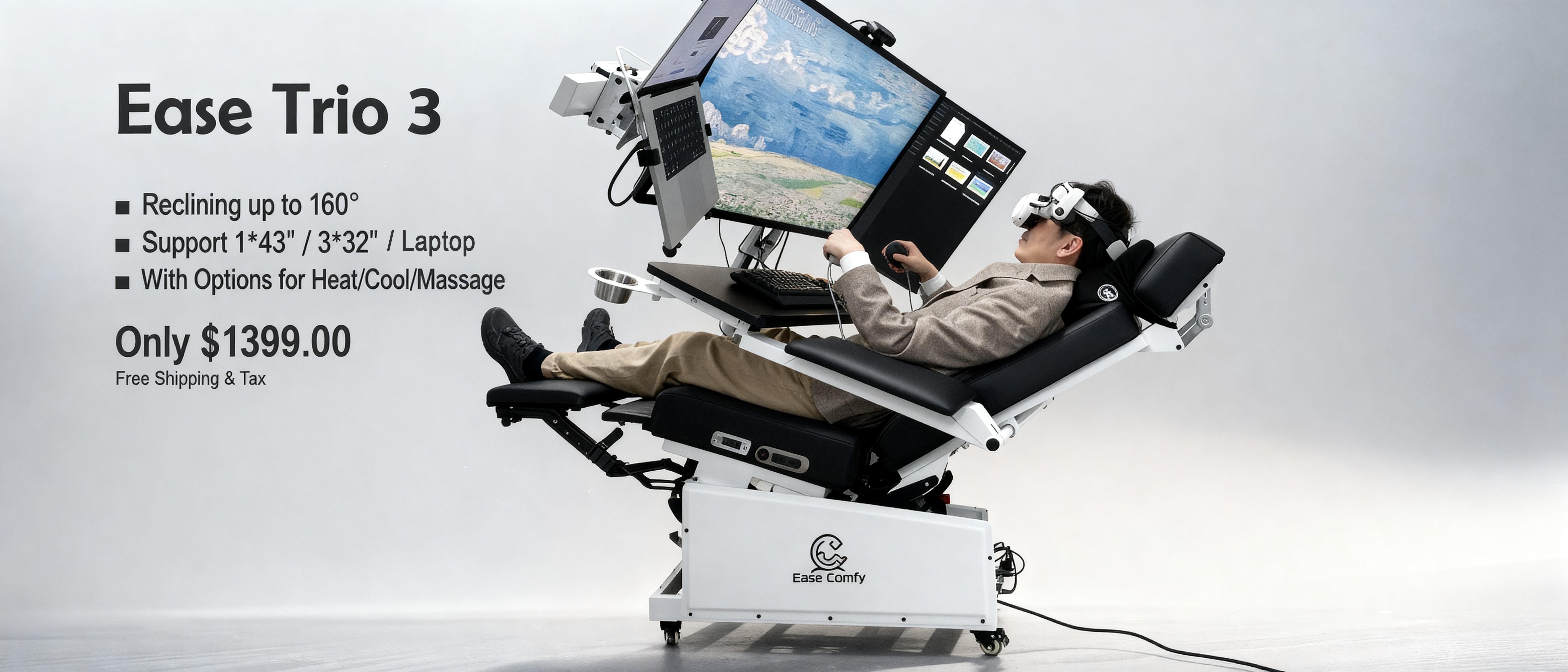 computer cockpit recline workstation easecomfy imperator works cuvens ...