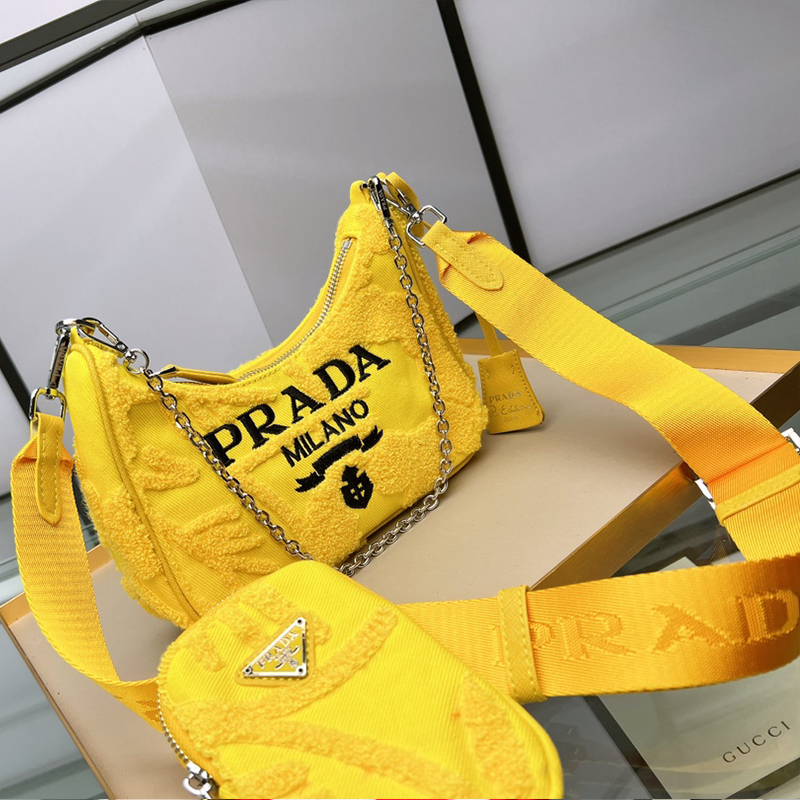 Prada Fur Handbags Womens Shoulder Bags Luxury Brand Bags