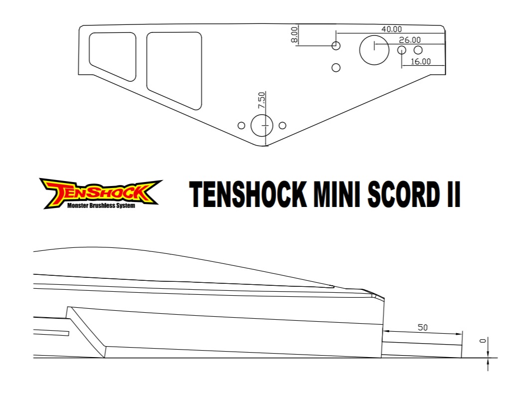 KIT MINI SCORD II GLASS FIBER BOAT