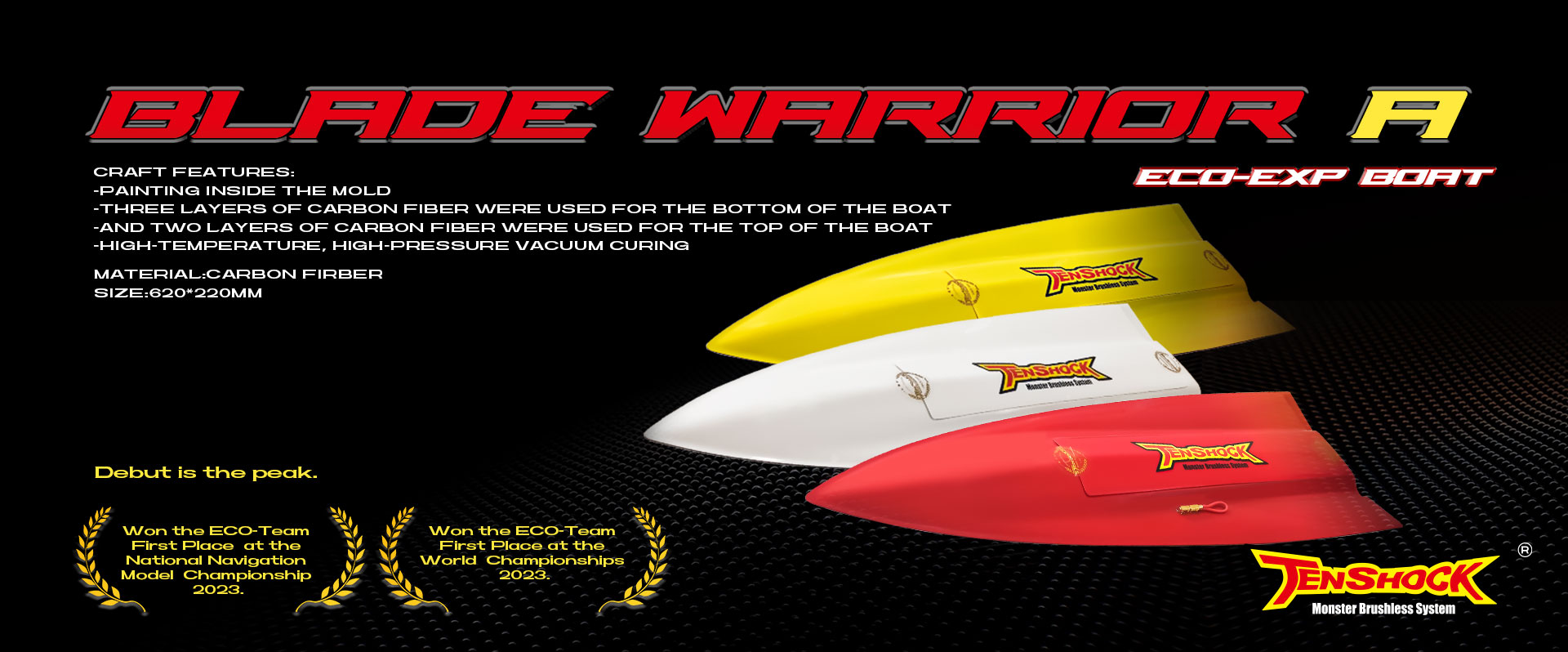 Tenshock boat top