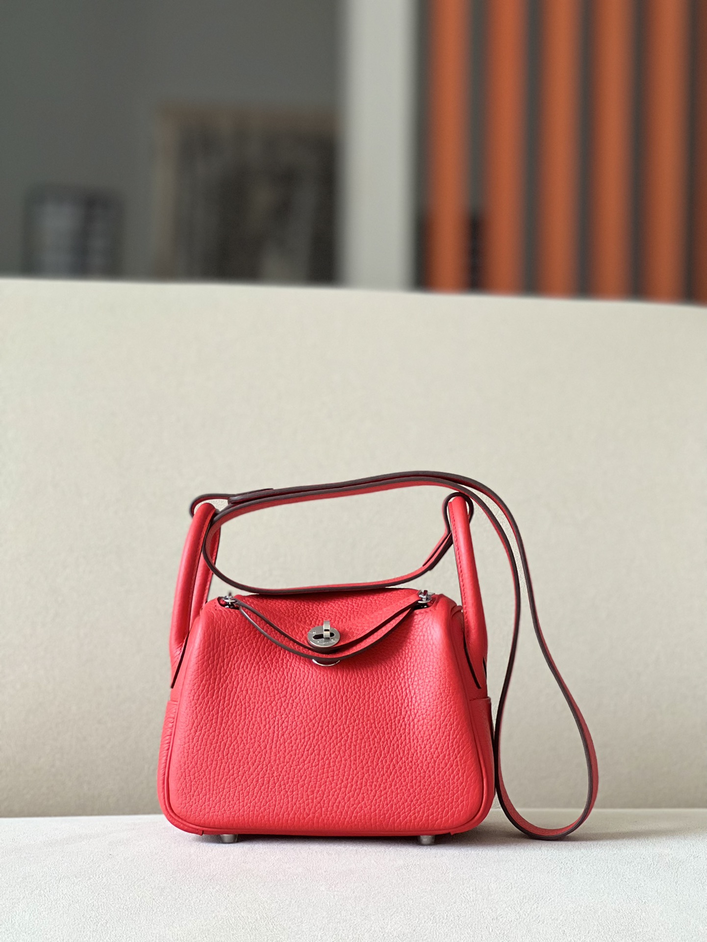 ✨Brand New✨ Rouge de Coeur Mini Lindy in Taurillon Clemence leather with  Silver hardware! 😍 In a 2019 color, this mini sized Lindy is a perfect  Summer, By Ginza Xiaoma