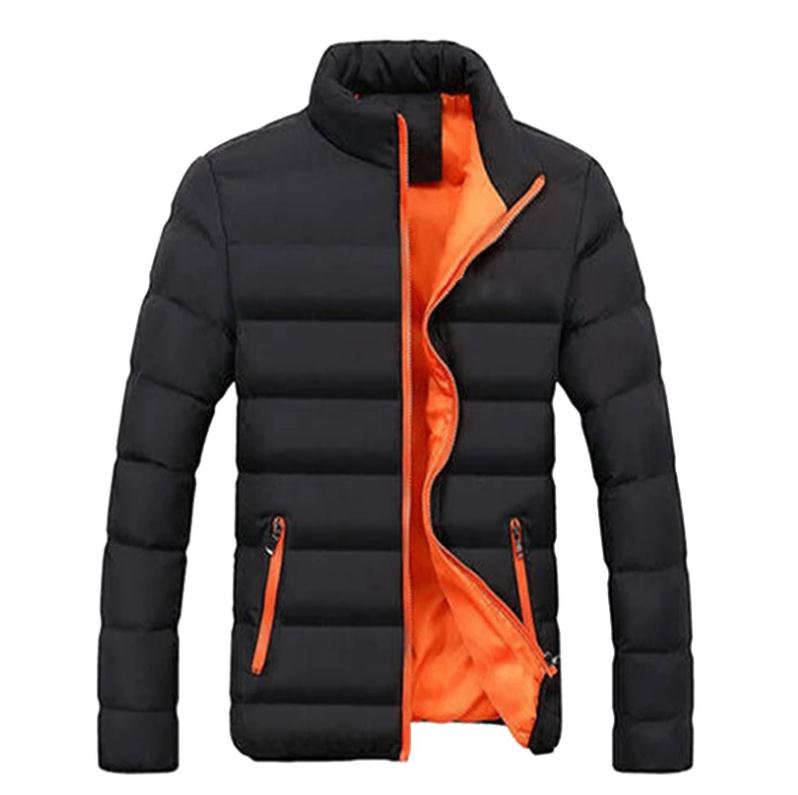 Men's Winter Jackets Coats Casual Solid Lightweight Padded Men Parkas Long Sleeve Men's Coat Parka Windbreak Warm Jacket Men 6XL