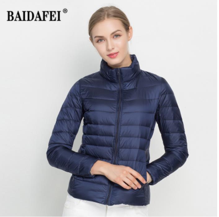 2022 New Women Autumn Jacket 15 Colors Women's Lightweight Water-Resistant Packable Puffer Coat Down Short Jacket