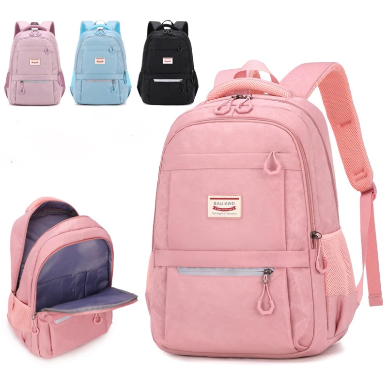 Women's Kawaii Backpack Junior High School Students Pink Multifunctional Student Schoolbag Travel Backpack For Teenagers Girl