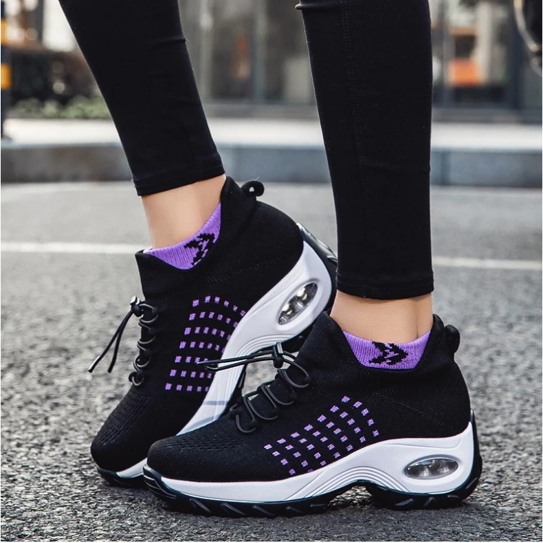 Women Casual Shoes Fashion Breathable Outdoor Walking Mesh Shoes Fashion Non Slip Ladies Sneakers Big Size de mujer New Design