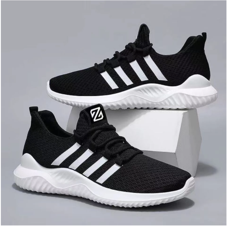 Sneakers Male Flats Breathable Summer Lace-Up Mesh Sneakers Man Walking Comfort Footwear Designer Shoes