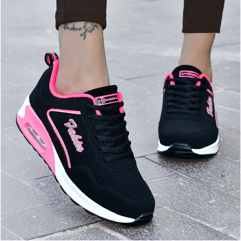 Women Running Shoes Breathable Outdoor Sports Casual Shoes Light Air Cushion Walking Shoes Sneakers Female Tenis Feminino Shoes