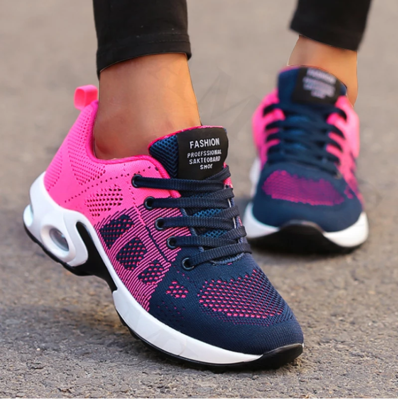 Running Shoes Women Breathable Casual Shoes Outdoor Light Weight Sports Shoes Casual Walking Platform Ladies Sneakers Black