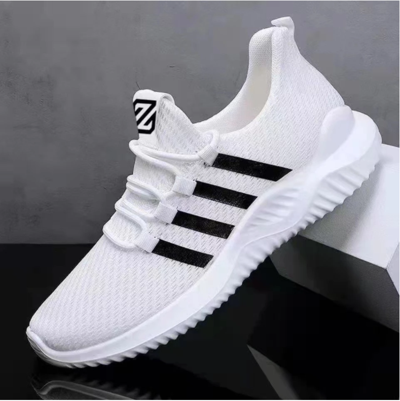 Sneakers Male Flats Breathable Summer Lace-Up Mesh Sneakers Man Walking Comfort Footwear Designer Shoes