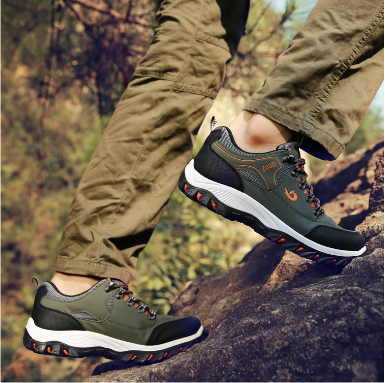 Men 39-48 Big Size Outdoor Hiking Camping Running Walking Jogging Sneaker Boots Waterproof AntiI-Slip Sport Shoes Zapatos Hombre