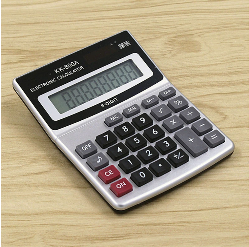 Manufacturer Wholesale Calculator KK-800A Metal Desktop Calculator 8 A Business Computer Office Supplies