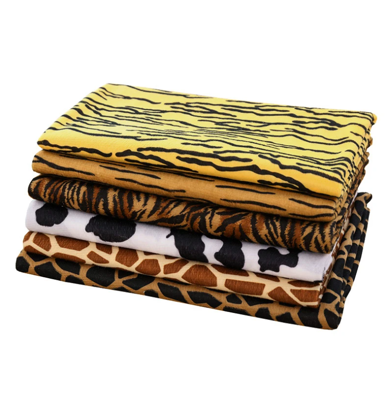 Cheap Sewing Tiger Fabric Leopard Print Plush Fabric For Diy Pets' Clothes And Sofa Cover Toys Material Accessories TJ1226