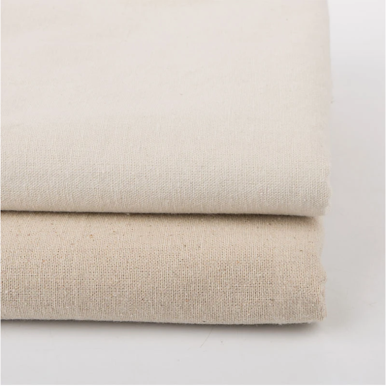 Cotton Linen Fabric Linen White Body Plain Solid Color Manual Thickened Gray Fabric Coarse Linen Fabric Sofa Slipcover by Meter