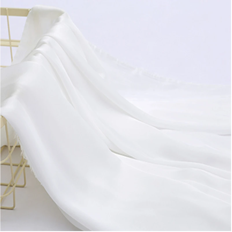 3/5/10m Soft Silky Satin Fabric Designer Fabric Solid Color Polyester Fabric,For Wedding Dress and Lining,By the Meter 4.7