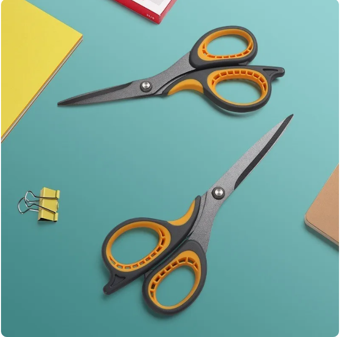 Stainless Steel Large Coated Soft-touch Multi-functional Home Office Scissor Hand Craft Tailor's Stationery Vintage Scissors