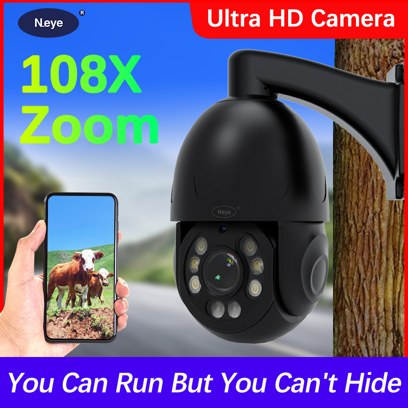 Neye 4K/8MP 108x Zoom Metal Camera 2.4G/5G WiFi IP Camera Security Camera