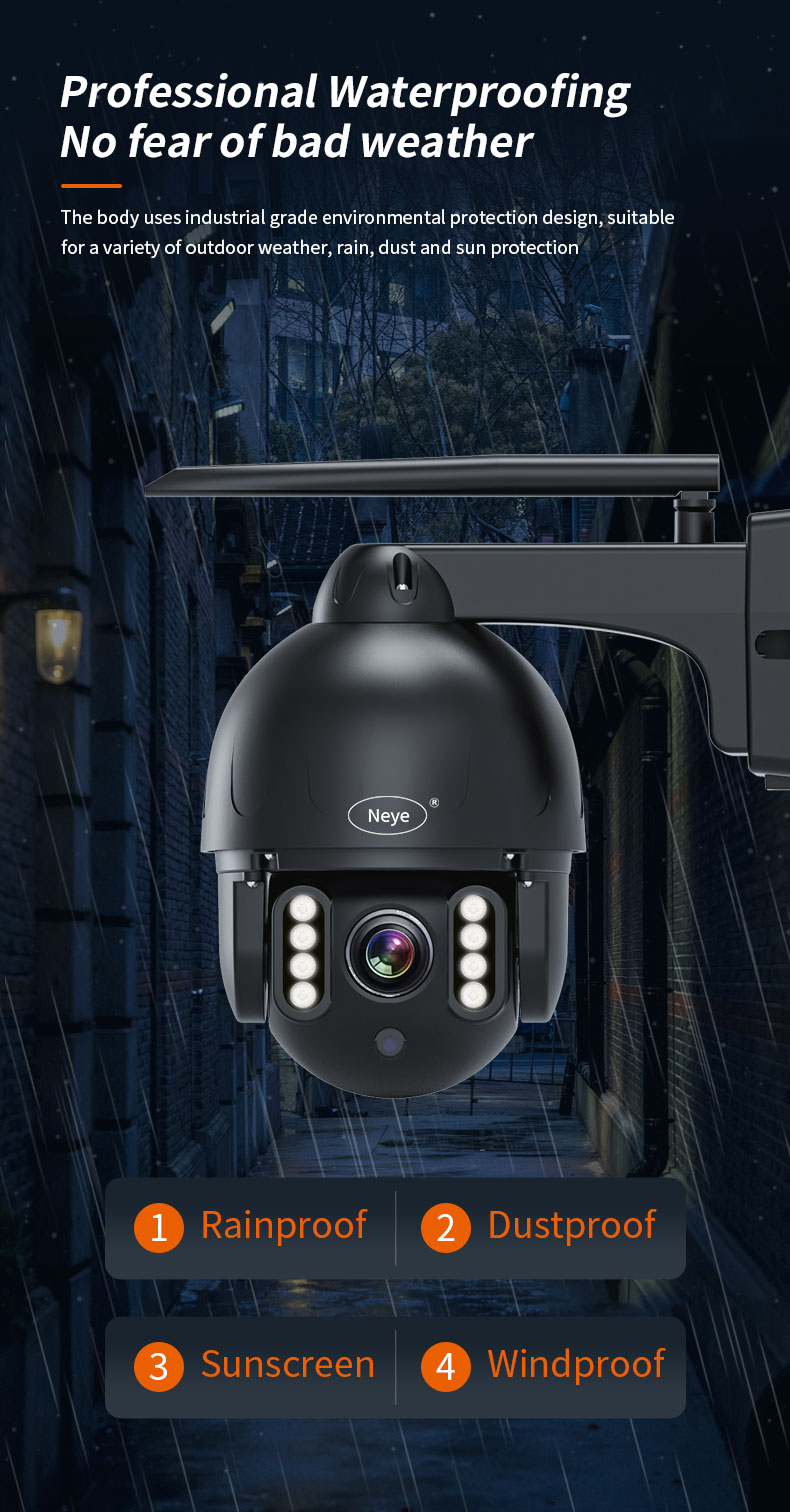 Neye 4K/8MP Metal Camera 2.4G/5G WiFi IP Camera Night Vision Security Camera