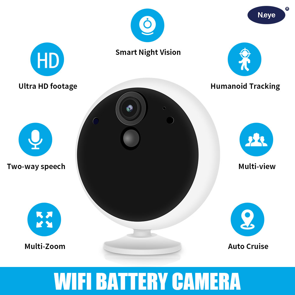 Neye 2K/4MP Full HD Camera 2.4G/5G WiFi IP Camera Night Vision Home Camera