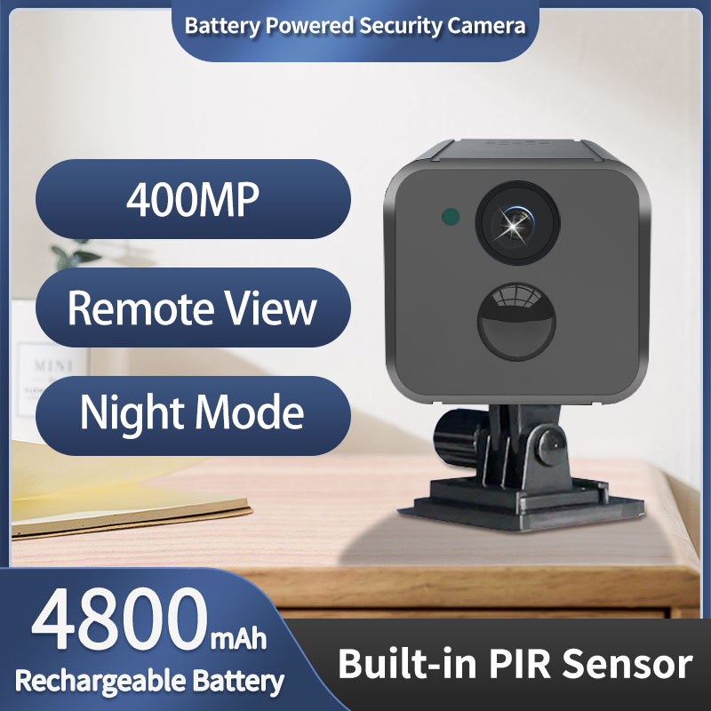 Neye 2K/4MP Bullet Camera 2.4G/5G WiFi Battery Powered Camera Mini Camera Compact Camera