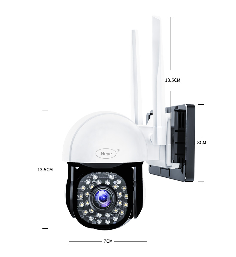 Neye 2K/4MP PTZ Security Camera 2.4G/5G WiFi Dome Camera Outdoor Camera