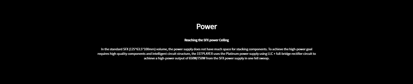 SFX 6.5/7.5 POWER SUPPLY
