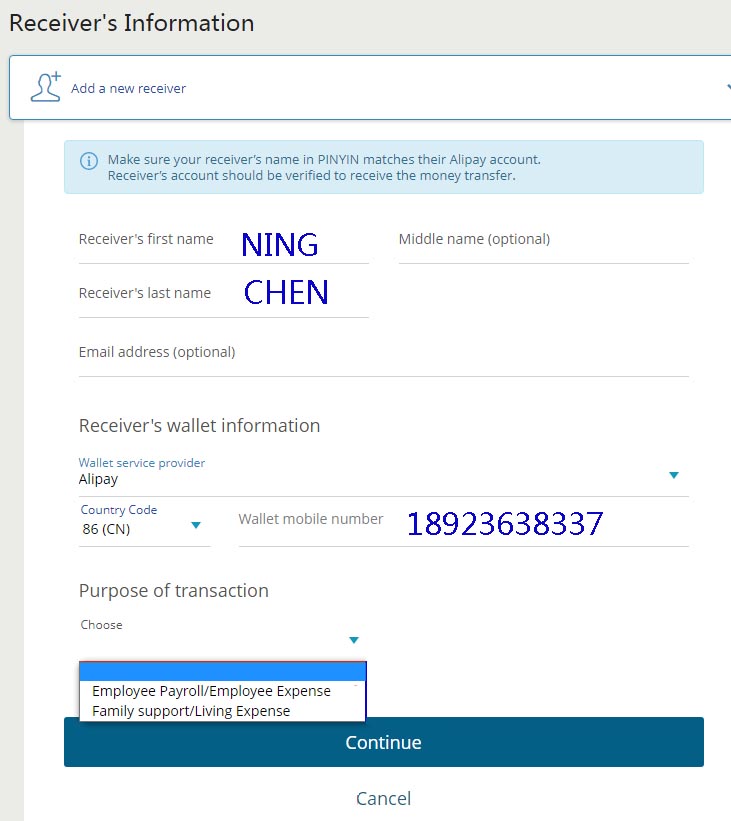How to use Western Union remittance to Alipay?