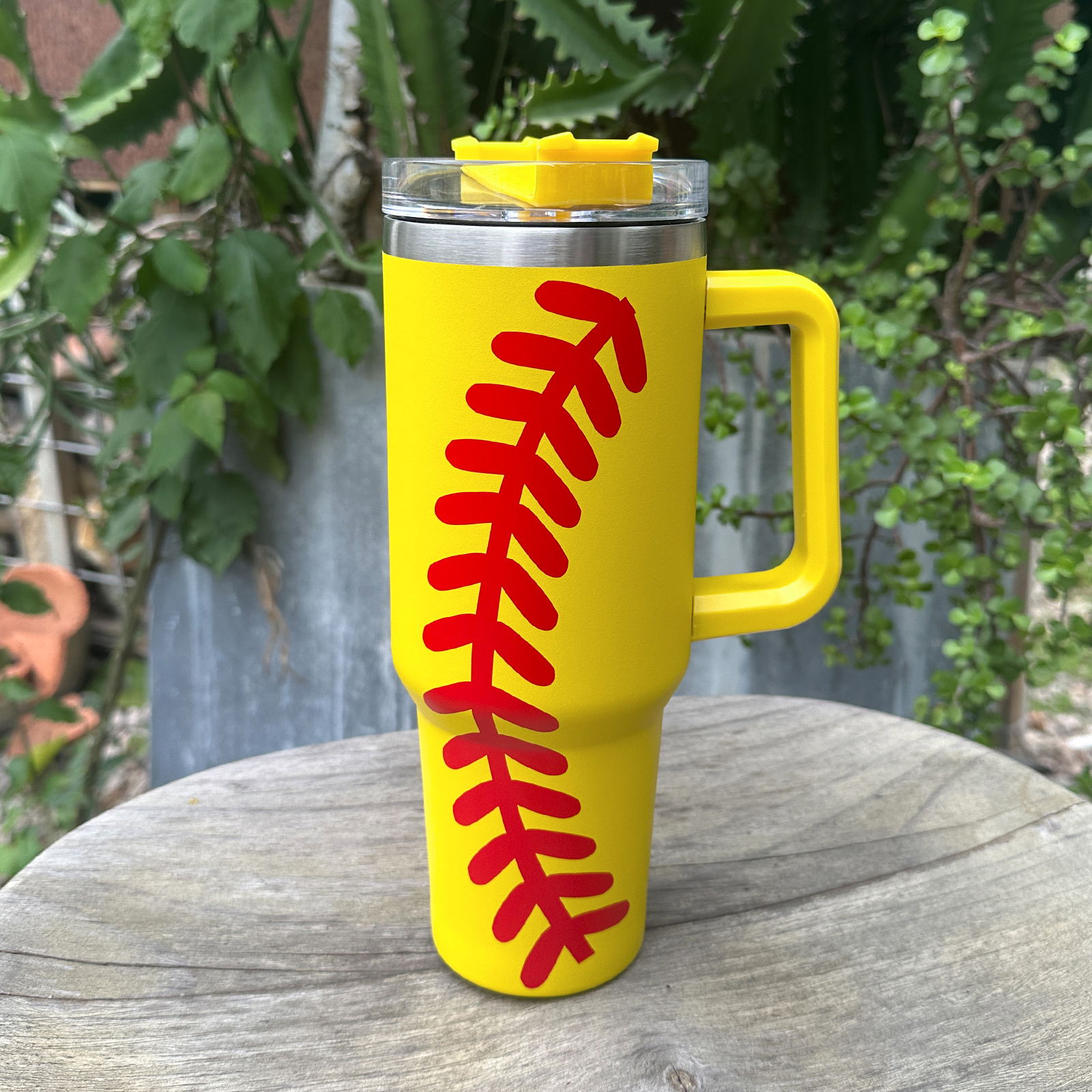 40oz Baseball & Softball Stainless Steel Tumblers with Handle