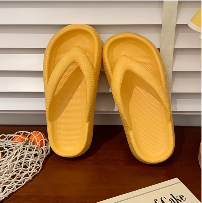 Flip Flops Wholesale Summer Casual Thong Slippers Outdoor Beach Sandals EVA Flat Platform Comfy Shoes Women Couple Thick Soled