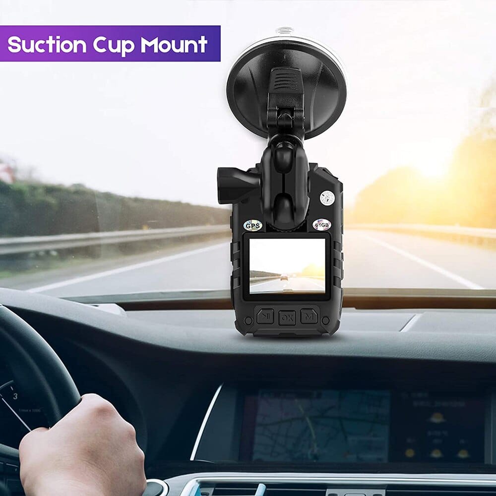 CammPro Body Worn Camera Accessories Bundle Kit, Screw Clip+Car Charger+Suction Cup Mount+Shoulder Clip (for M831 &amp; I826)
