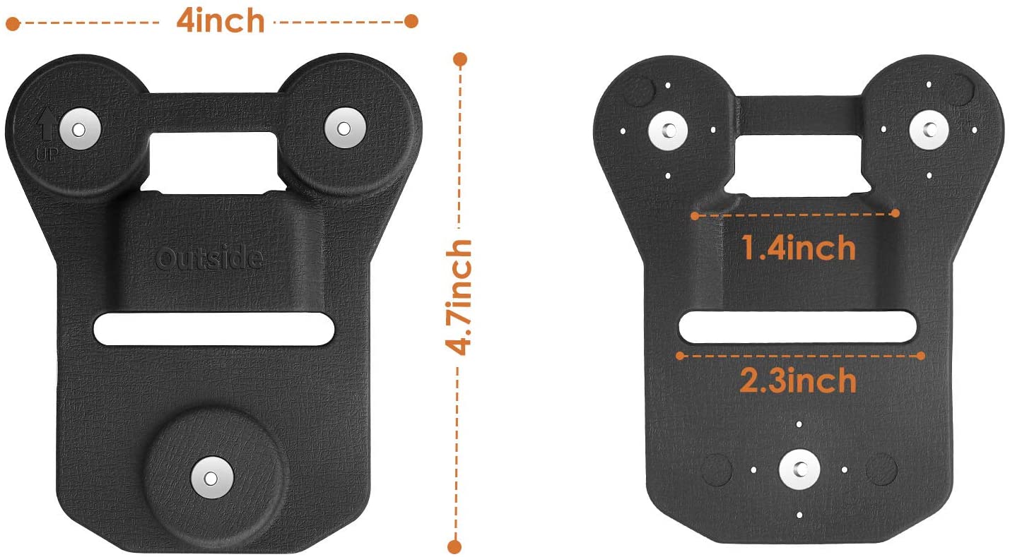 CammPro Body Camera Magnetic Mount, Universal Magnet Mount Holder Wearable Clip,Stick to Clothes for All Brand Body Camera