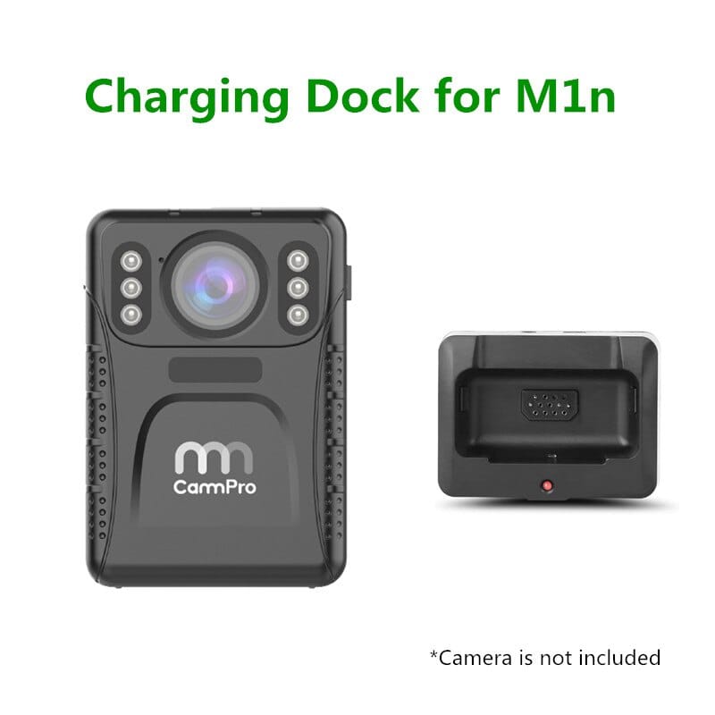 CammPro Single Docking Station for I826 M1n Body Camera, Charging Base of Police Camera