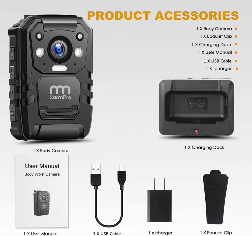 CammPro I826 64GB Portable Body Camera
