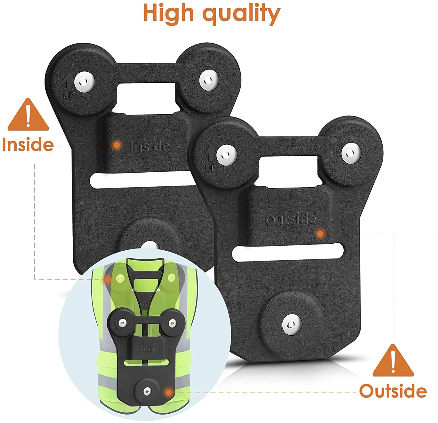 CammPro Body Camera Magnetic Mount, Universal Magnet Mount Holder Wearable Clip,Stick to Clothes for All Brand Body Camera