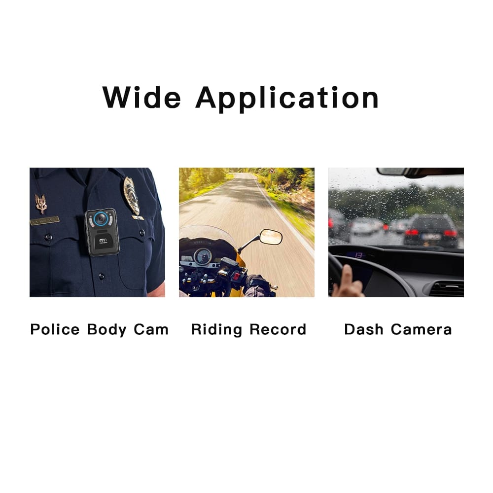 CammPro C3  Fully Featured 1440P Full High Definition Video Audio Body Worn Camera H.265 Security Camera