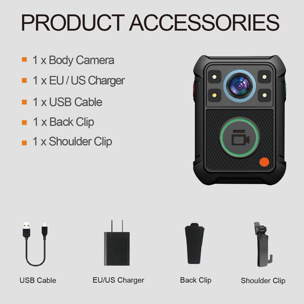 CammPro C3 4K UHD Police Body Camera