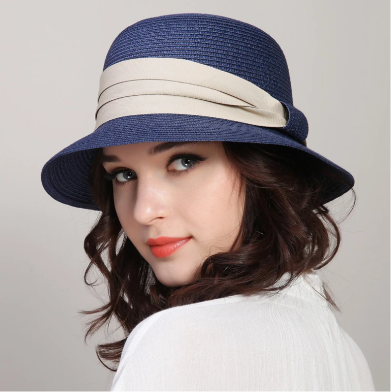 New Arrival Sun Beach Hat Female Summer Sun Cap Foldable Travel Straw Hat Students Travel Folding Hat Girls Travel Hat B-7842